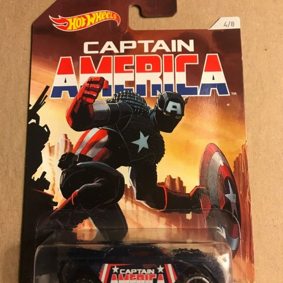 Hot Wheels MARVEL CAPTAIN AMERICA - Complete Set Of 8 - OUT OF PRODUCTION - 2015 - Picture 9 of 16